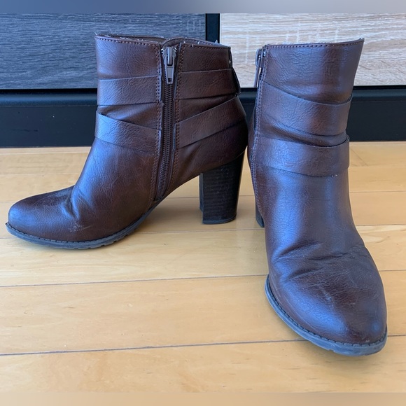 Judy Smith Shoes - Dark Brown Ankle Booties